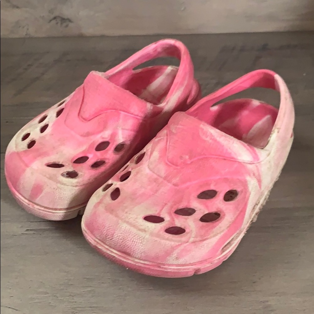 Size 3 “croc” like shoes.